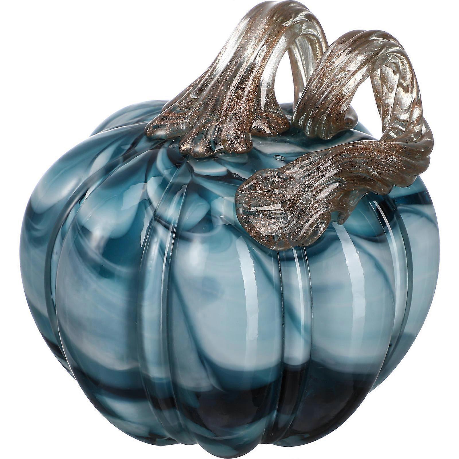 Glass Pumpkin Ornament Decorative Piece For Home Decoration Adding Unique Rustic Style To Indoor Spaces With Quality Craftsmanship 1Pcs