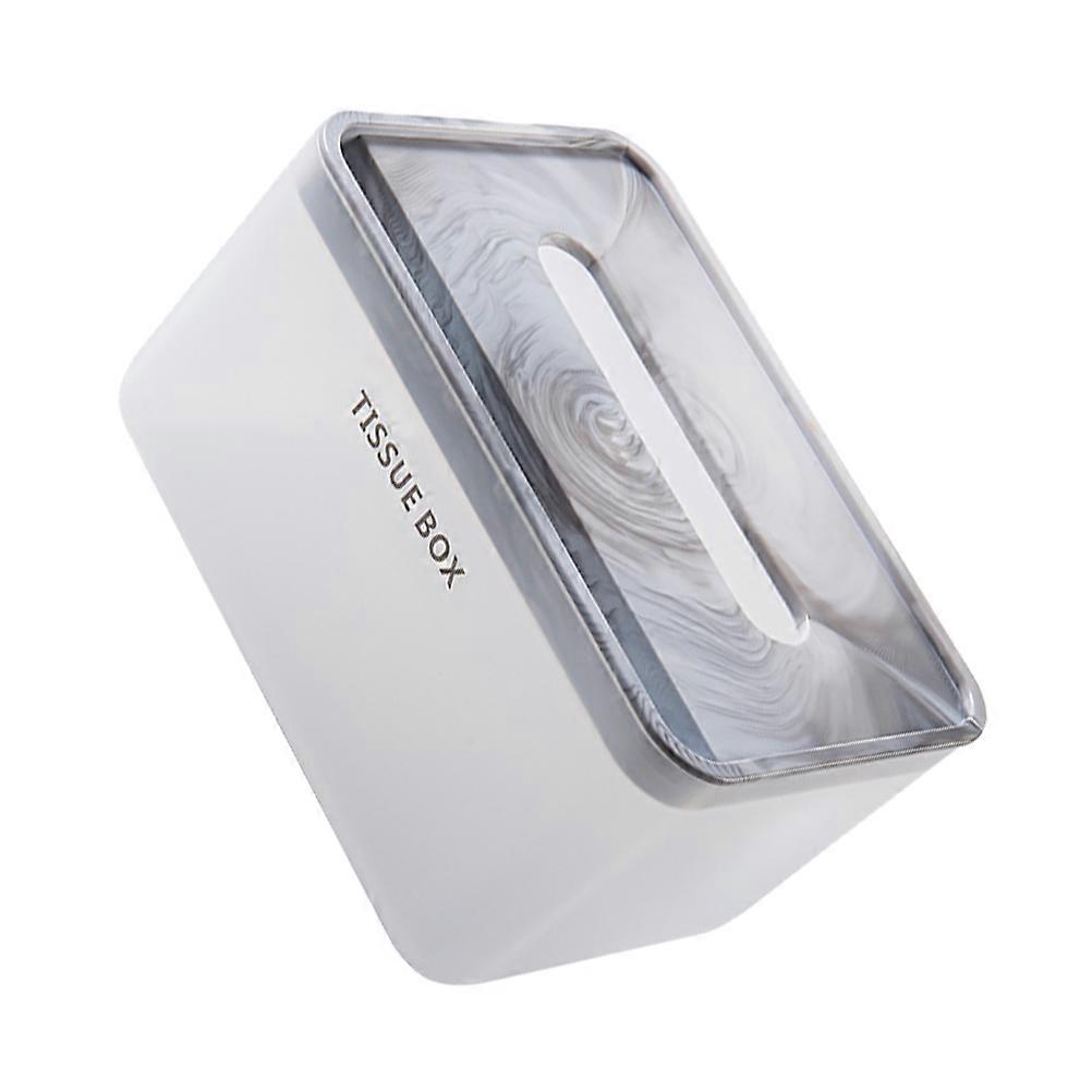 Creative Tissue Box Holder 1Pcs Stylish Tissue Storage Container For Mall Decoration Featuring A Phone Support Rack In Square Design