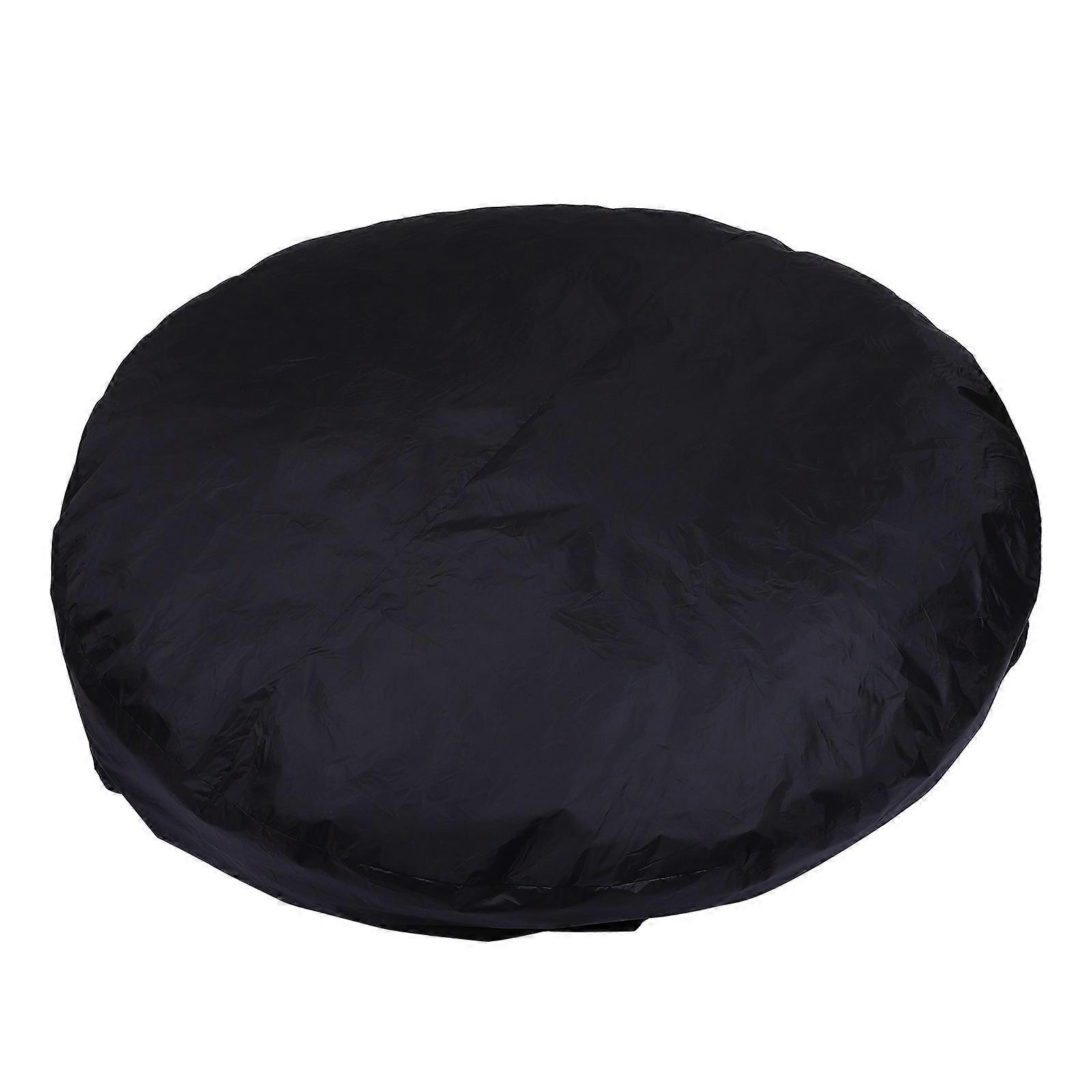 Outdoor Black Round Hot Tub Cover Designed For Waterproof Protection Swimming Pool 1Pcs Functional Shield