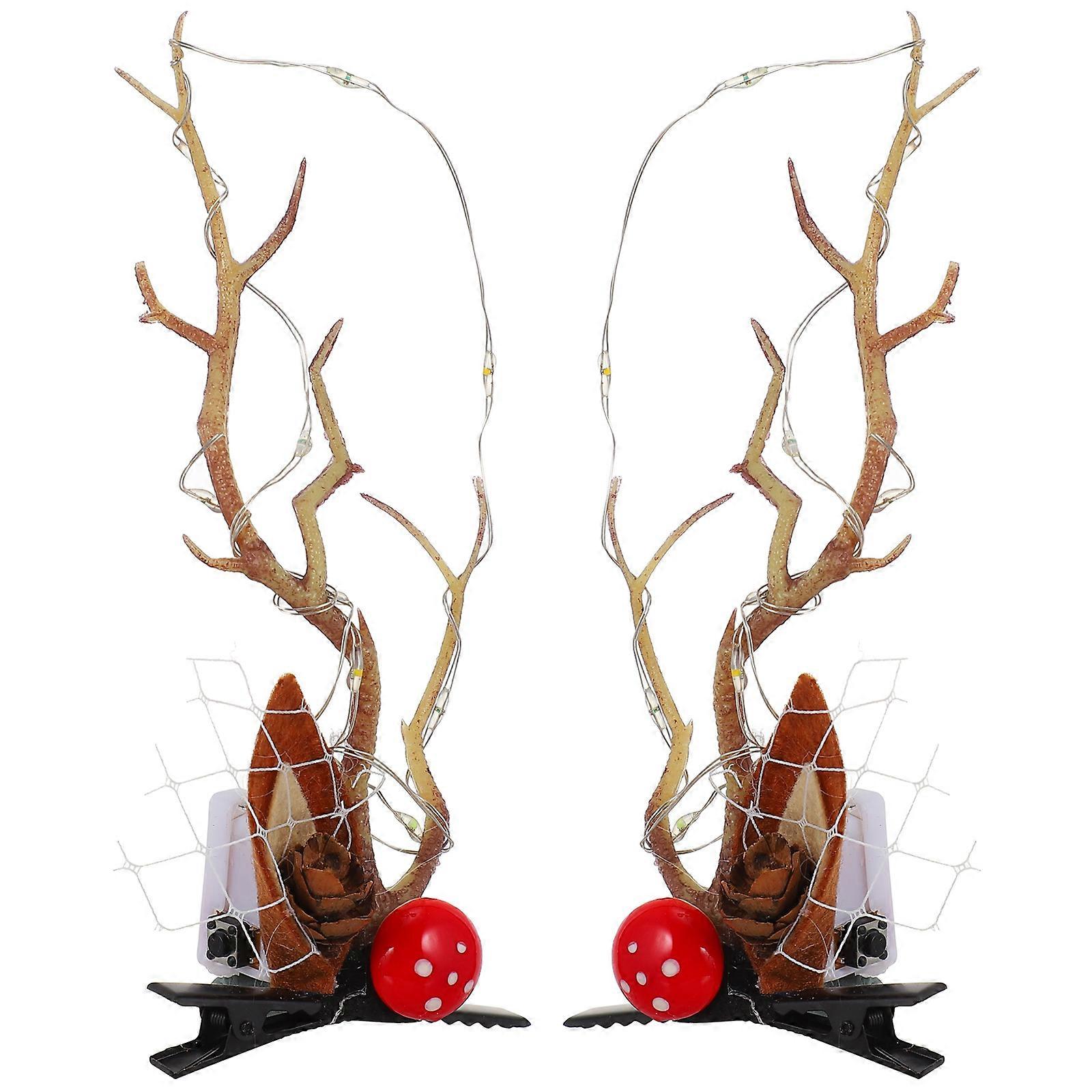 a polished product description for your glowing reindeer antler hairpin:
πβ¨ **Glowing Reindeer Antler Hairpin β Deer Horns Barrette for