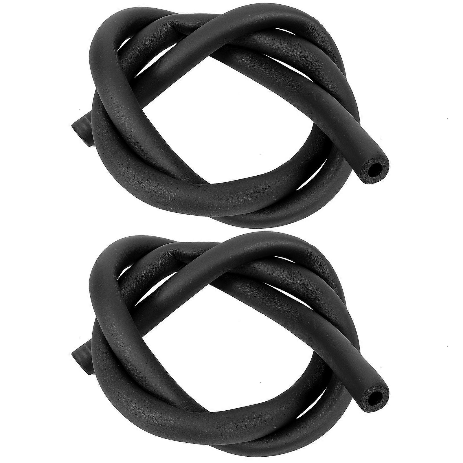 Black Pipe Insulation Sleeves Sponge Covers for Protection Includes 2pcs Efficient Insulation Multi