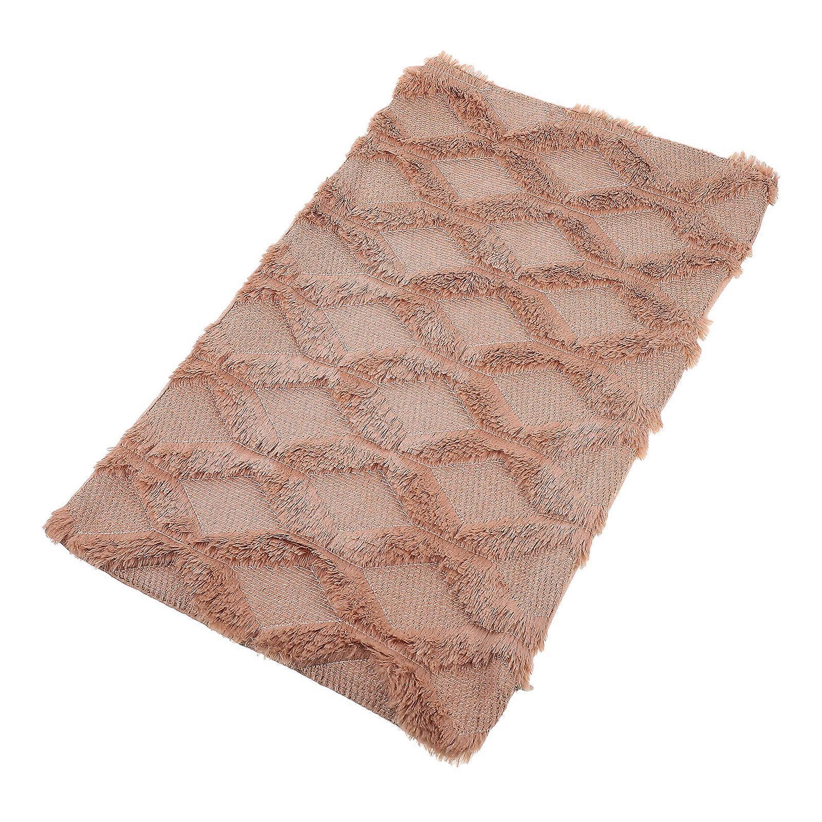Brown Lint Pillow Cover for Protection Comfortable Reusable Decorative Pillowcase 12x20 inches
