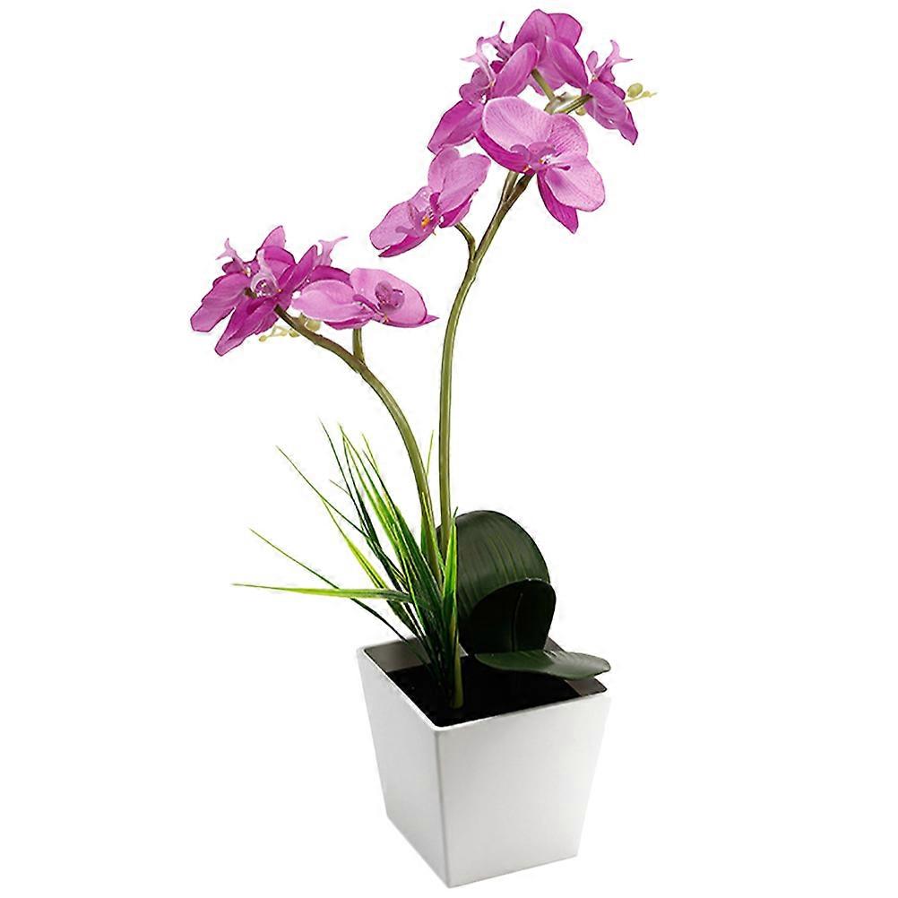 Creative LED Bonsai Light with Artificial Silk Orchid Flowers for Decorative Use Multi Color 9 LED Beads