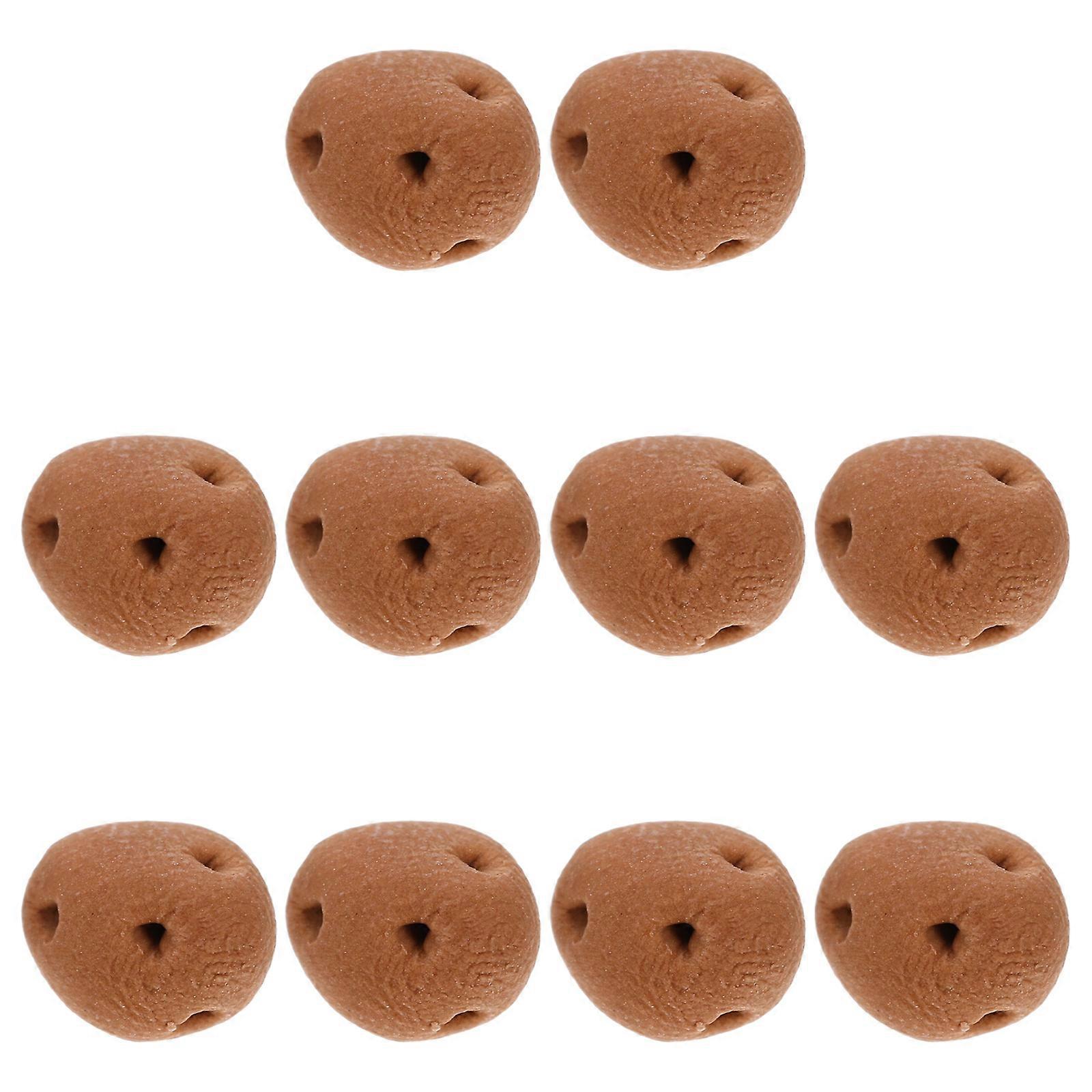 10Pcs Dollhouse Mini Food Light Brown Miniature Vegetables Functional Decoration For Kids Playtime