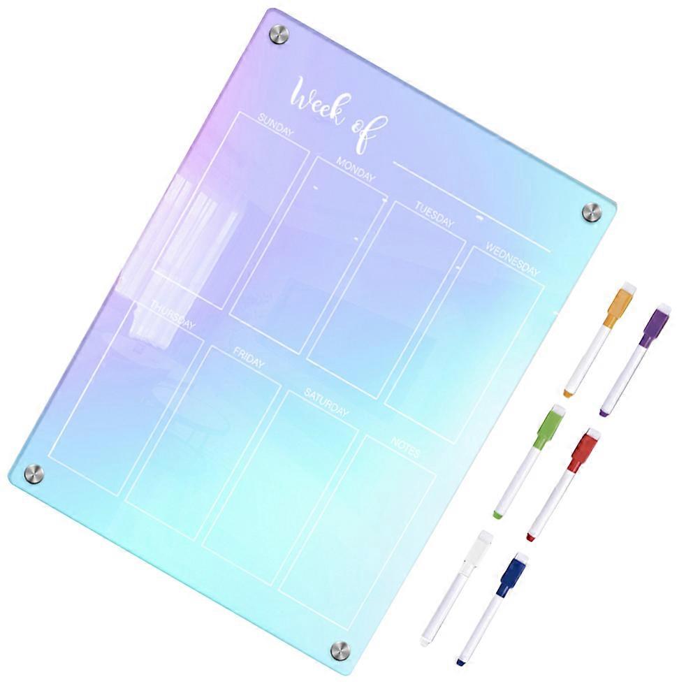 Reusable Weekly Schedule Board Assorted Color For Adults Daily Planning 1 Set