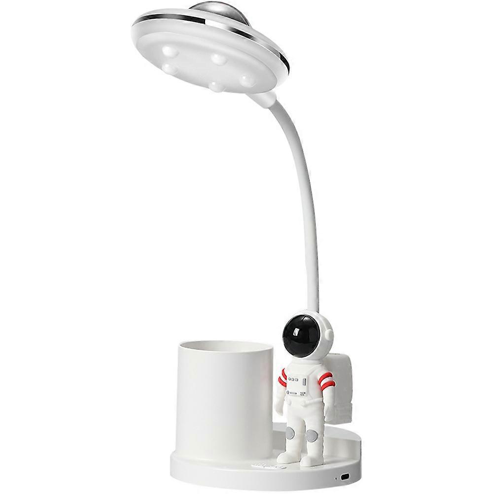 Table Lamp White LED Lamp Adjustable Silicone Tube Desktop Light for