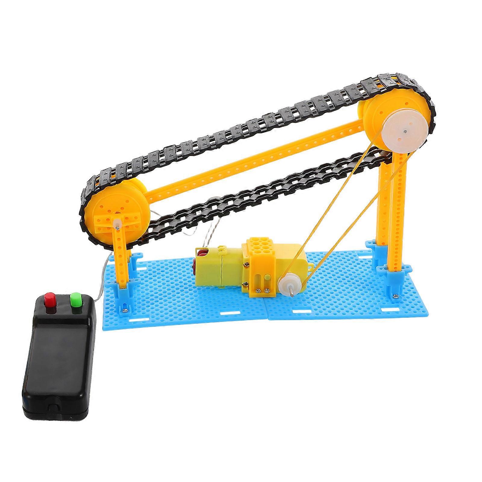 Conveyor Toy Assorted Color Teaching Aid For Children Engineering Experiments Rectangular Style 1Set