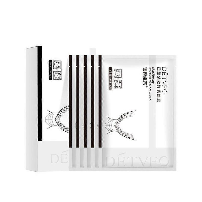 5PCS V-Shaped Firming Masks for Double Chin, Double Chin Reducers and Facelift,Chin Face Mask, V-Shaped Contour Enhancing Facelift
