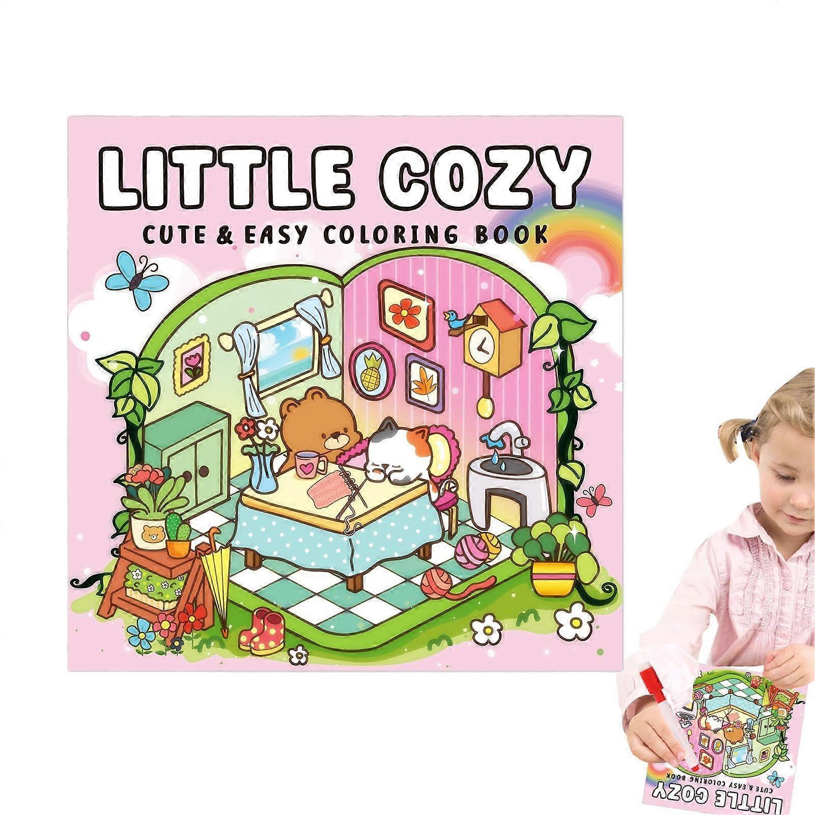 Coloring Book for Toddlers Sweet Simple Coloring Book Portable Learning Activity for Kindergarten, School On the Go