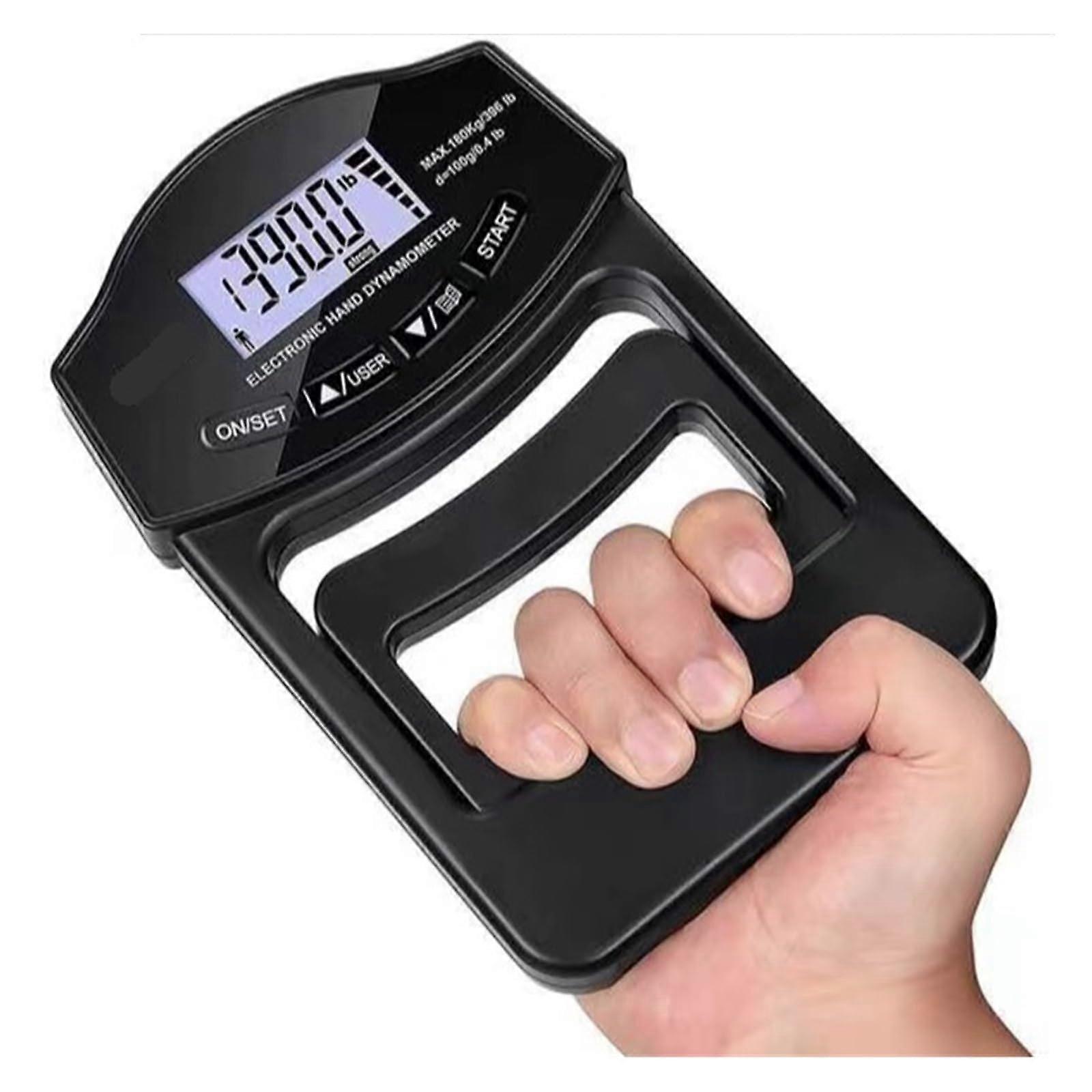 Digital Hand Dynamometer, 180 kg Grip Strength Tester for Home and School Use, Accurate Hand Grip Measurement Device