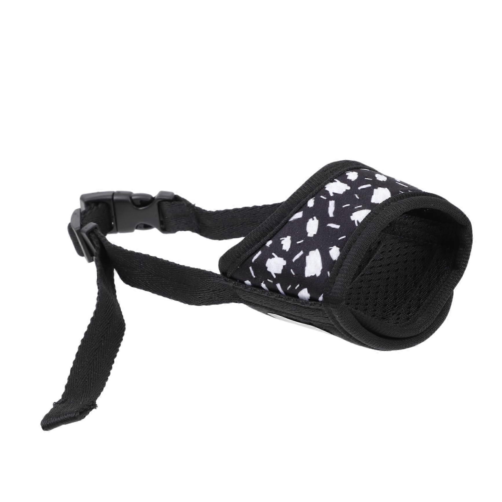 Dog Muzzle Adjustable Polyester Breathable Design Prevents Biting And Barking Comfortable Pet Accessory Small Medium