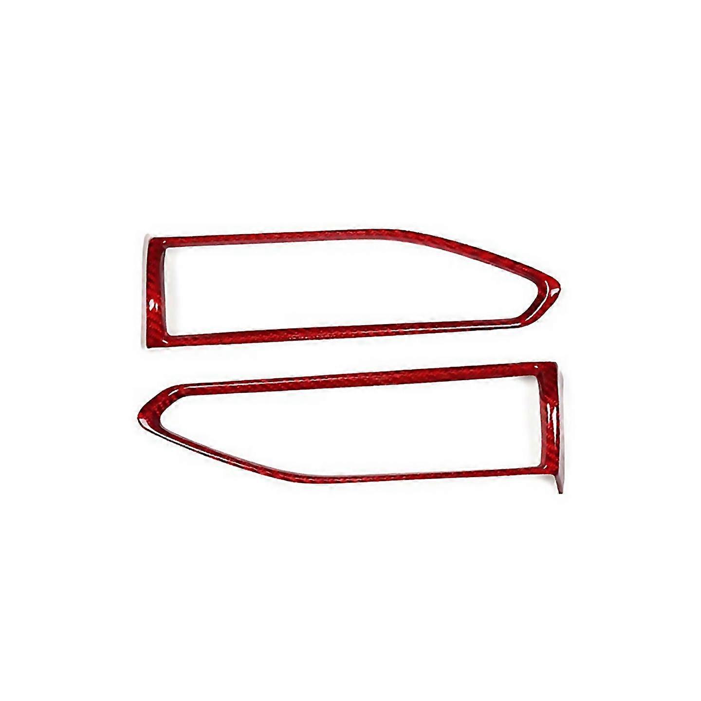 Pour véritable autocollant en fibre de carbone dure pour Rouge