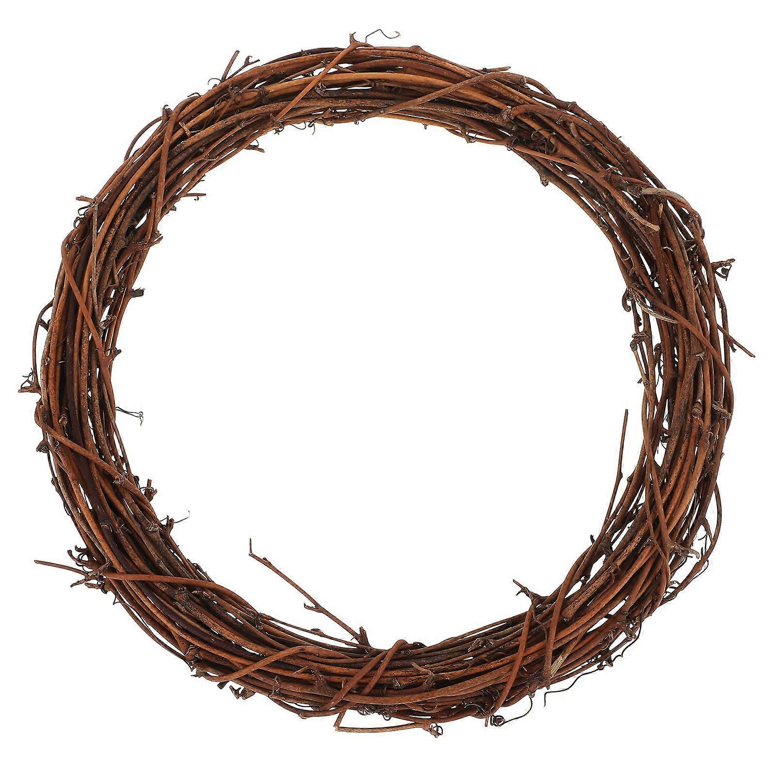 Natural Rattan Wreath Frame Rough Wreath Frame Rattan Circle Craft DIY Wreath Frame