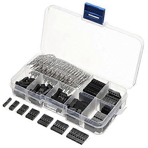310pcs 2.54mm Male+Female Wire Jumper and Header Connector Housing Kit For Breadboard Arduino