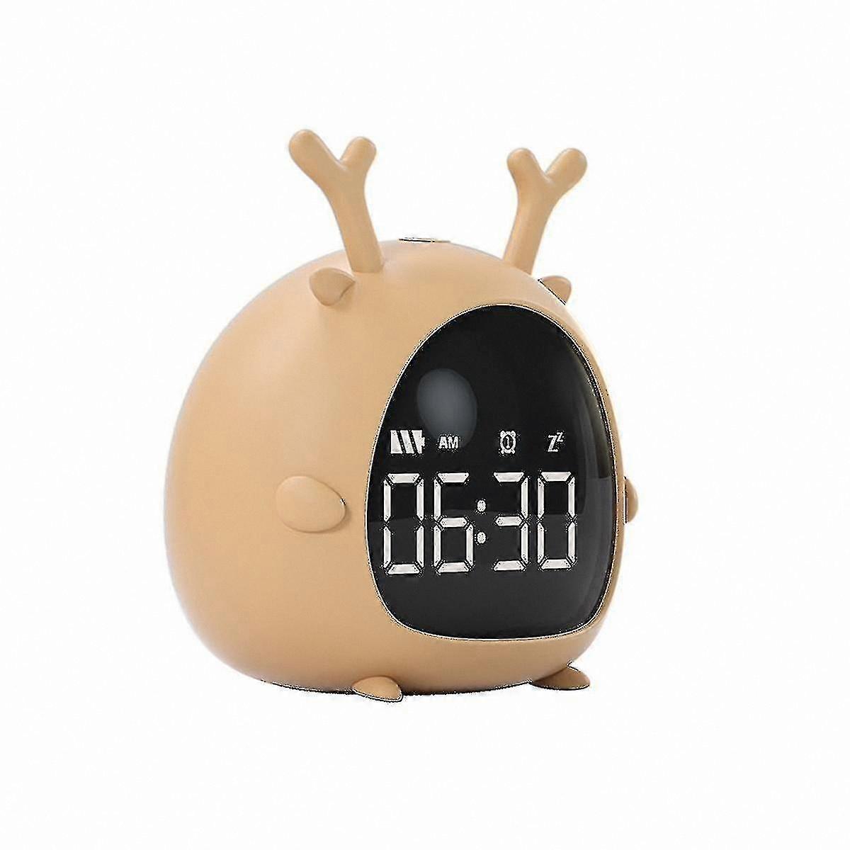 LED Desk Clock with USB Charging and Voice Control for Students and Kids Digital Alarm Clock Mini Electronic Timer