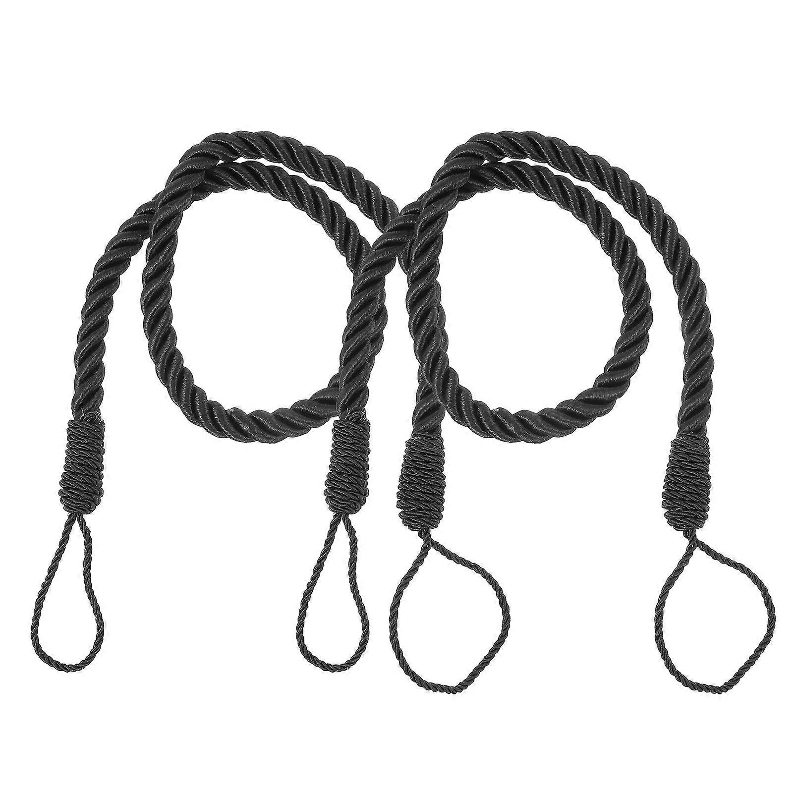 Handmade Curtain Tie Ropes Solid Color Braided Holders for Home & Office Window Drapes Decorative and Practical Curtain Straps (2pcs)