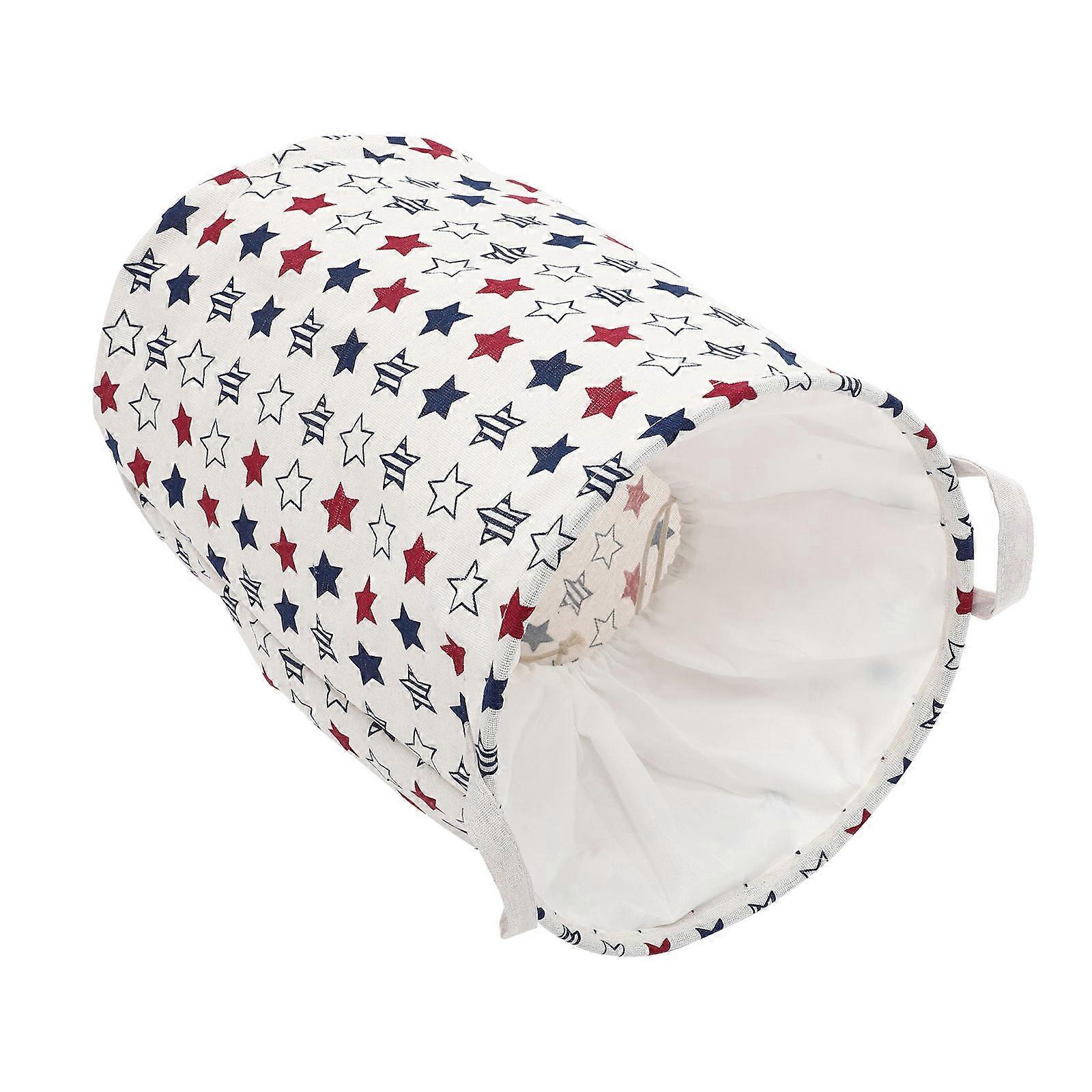 Portable Cotton Cloth Laundry Basket for Storage with Two Handles Beige Large 15.75 x 11.81 x 23.62