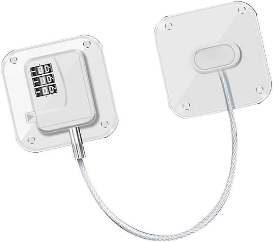 Refrigerator Block Lock Strong Adhesive Coded Wire Lock Drawer Lock Multi-function Security Cupboard Lock