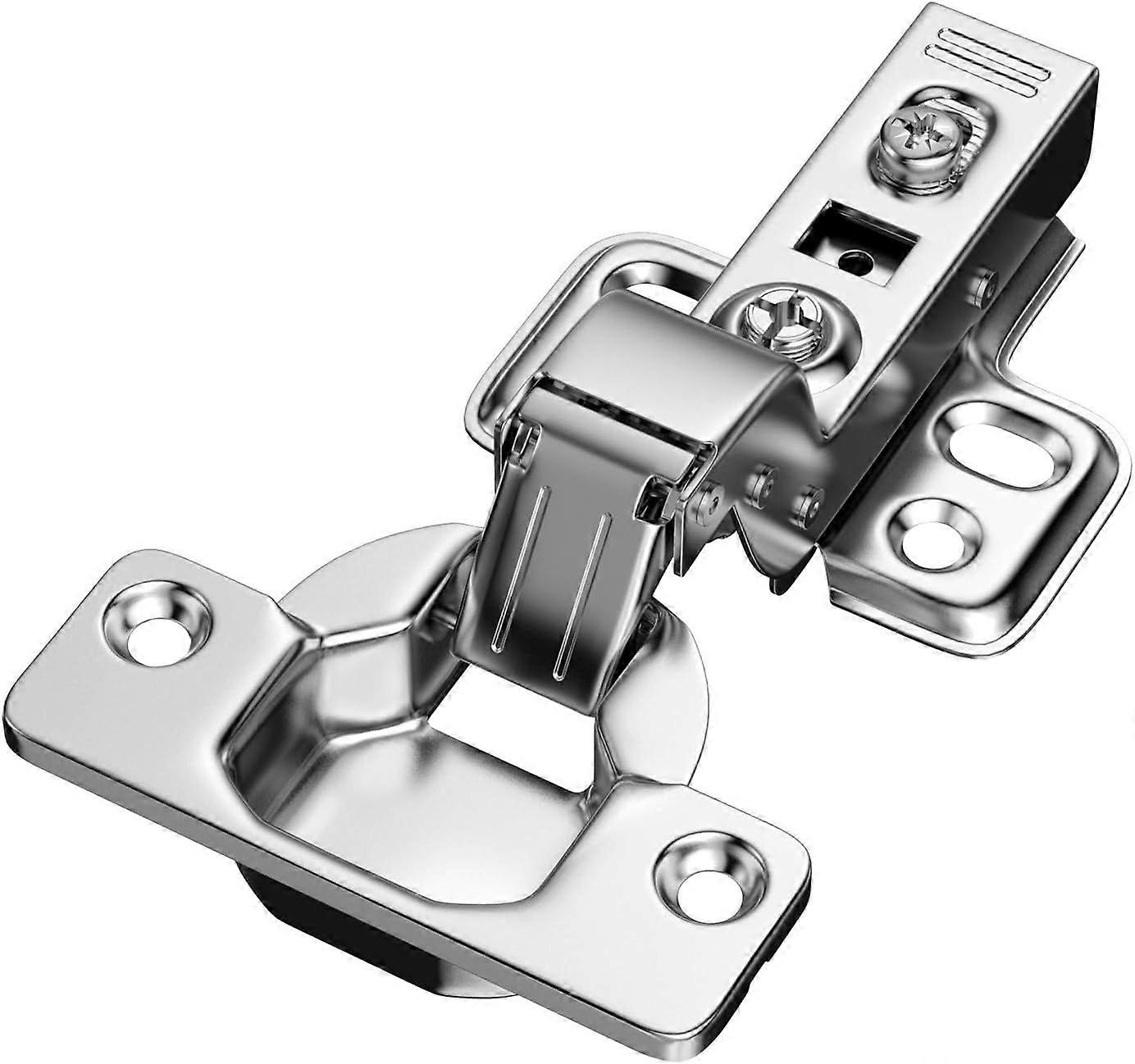 40 Pack Inset Cabinet Hinges Soft Close, Frameless 110 Opening Angle 2-Way