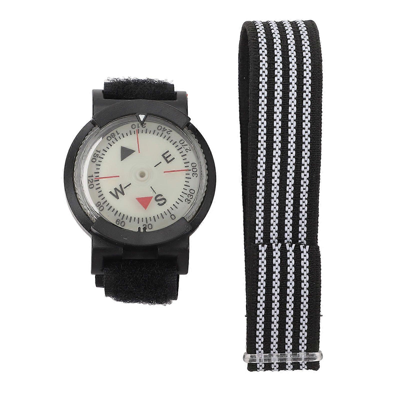 Diving Wrist Compass High Accuracy Easy To Read Portable Glow in The Dark Compass Watch for Outdoor