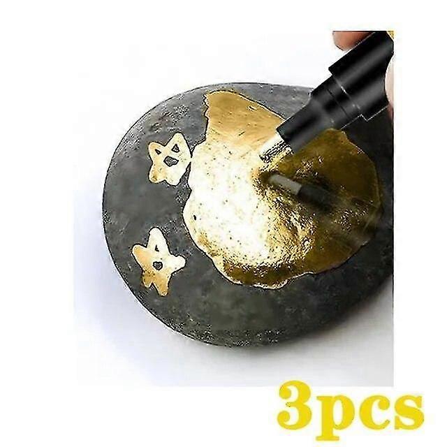 3/1pcs Mirror Marker Pen 2mm DIY Reflective Paint Pens Mirror Markers Chrome Gold SILVER Marker Car Styling Art Craftwork