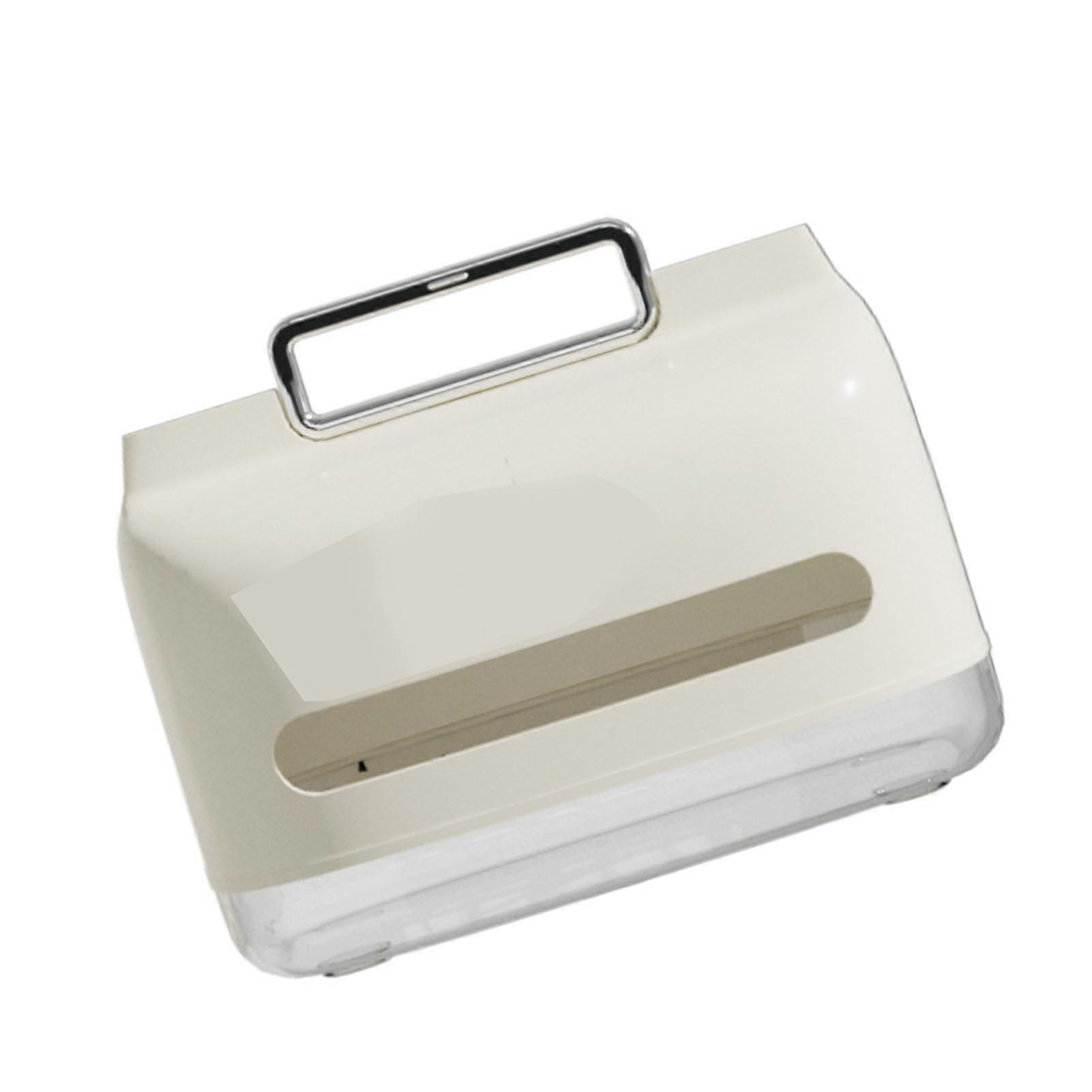Tissue Box Cover with Handle 19x11.5x16cm Clear Window 170g
