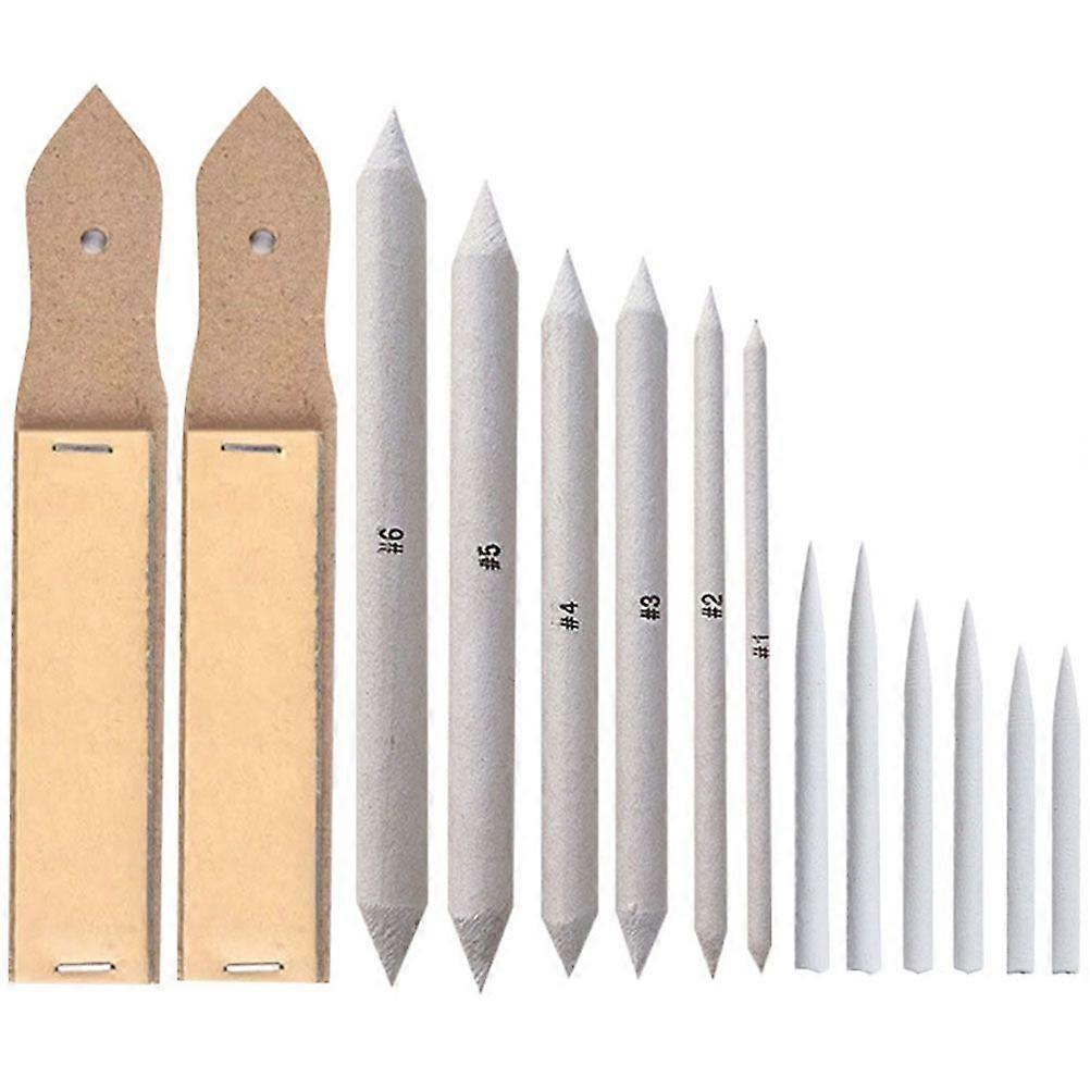 1 Set/14pcs Useful Drawing Sketching Blending Stumps Charcoal Sketch Pen