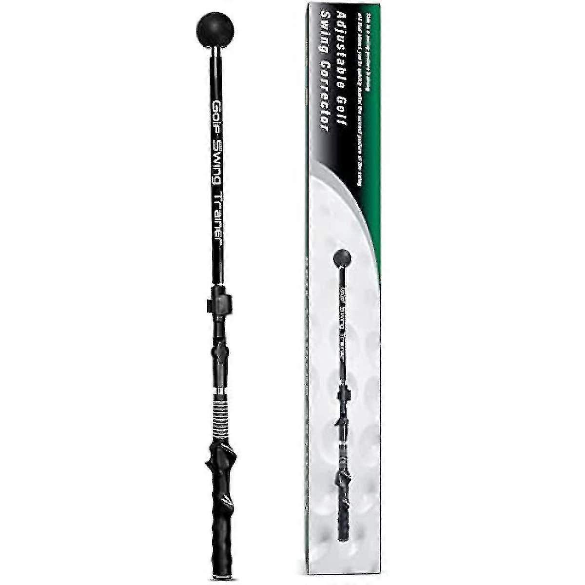 Golf swing training auxiliary rod, foldable and adjustable, improving multi - part movements