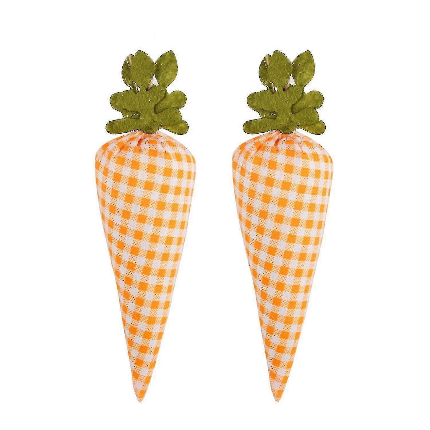 2Pcs Elegant Easter Theme Fabric Art Decor Creative Handmade Fabric Fabric Toy Decor for Party
