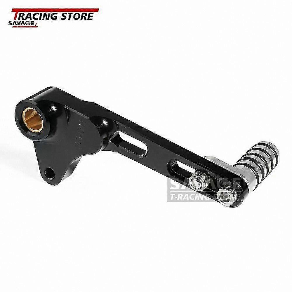 Adjustable Gear Shift Lever for Motorcycles with Dark Stripes Stealth Design Compatible with Multiple Models