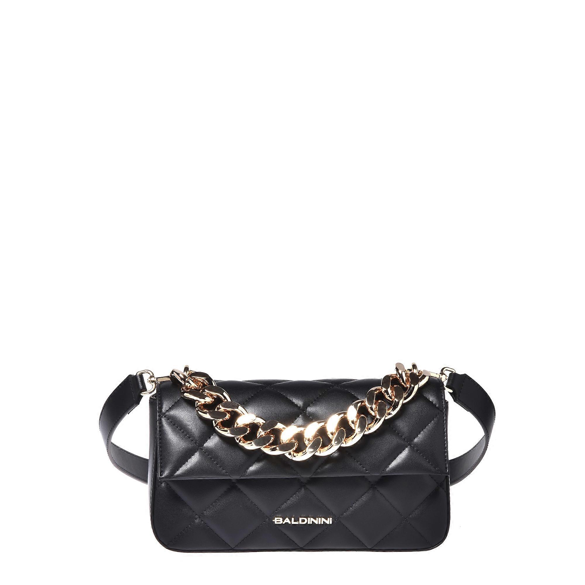 Baldinini - Black Quilted Leather Shoulder Bag