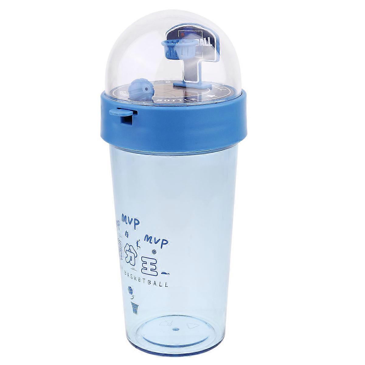 Basketball Fun Water Cup Basketball Shape for Students Blue Portable Hydration 1Pc