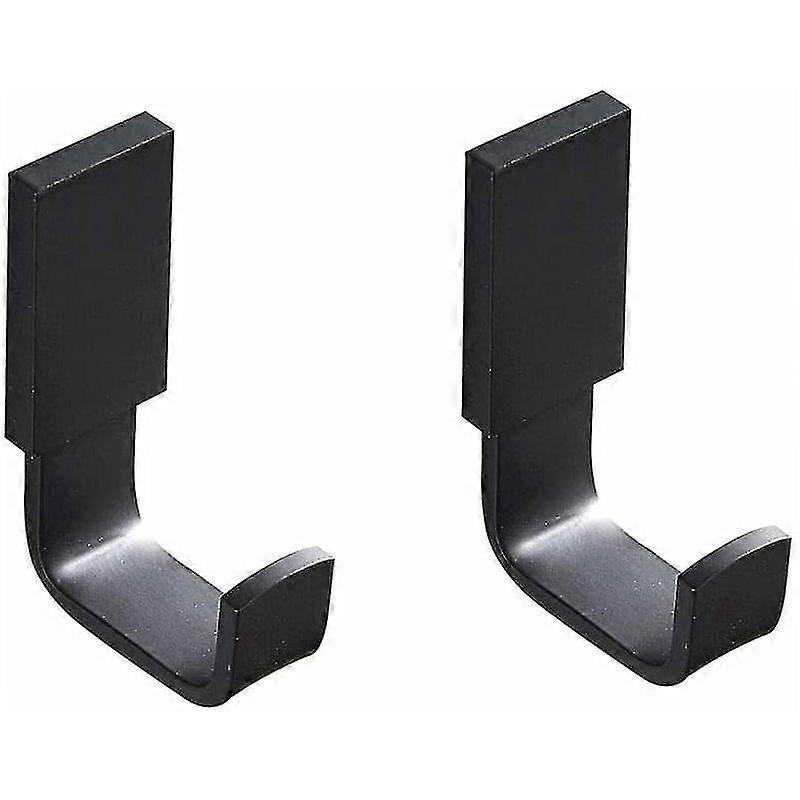 Towel Hook Closet Hook Brass Bathroom Coat Hook Wall Mounted Multipurpose Hook, Matte Black - 2 Pack