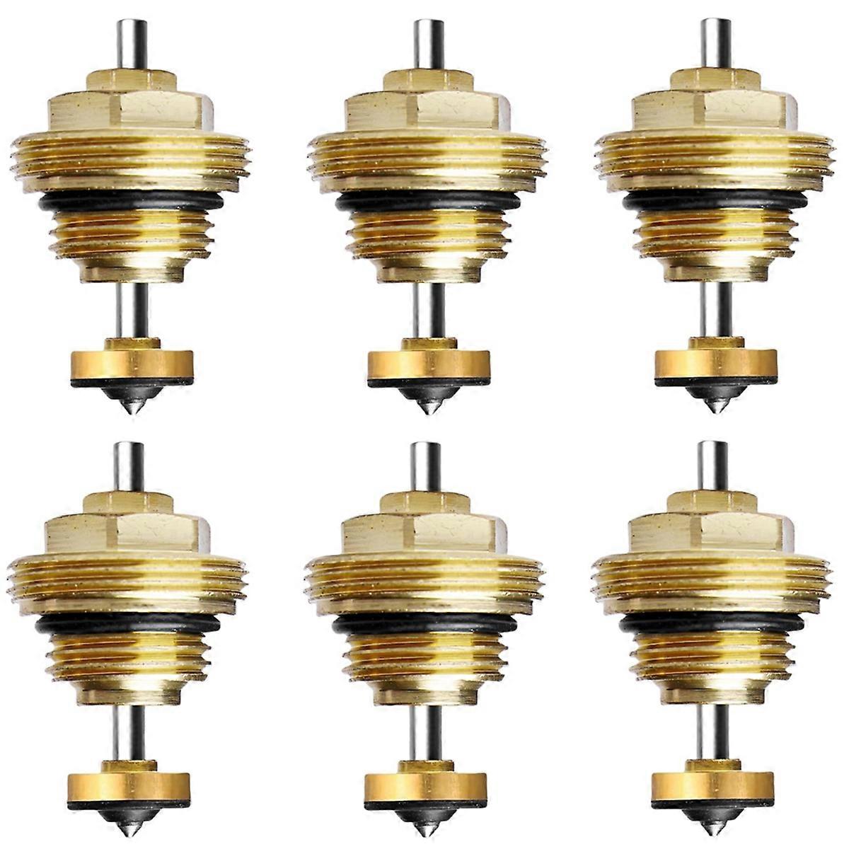 Underfloor Heating Manifold, Pack of 6 Return Pin Valve Core M30 X 1.5, Return Pin Valve Core, Thermostatic Valve Core
