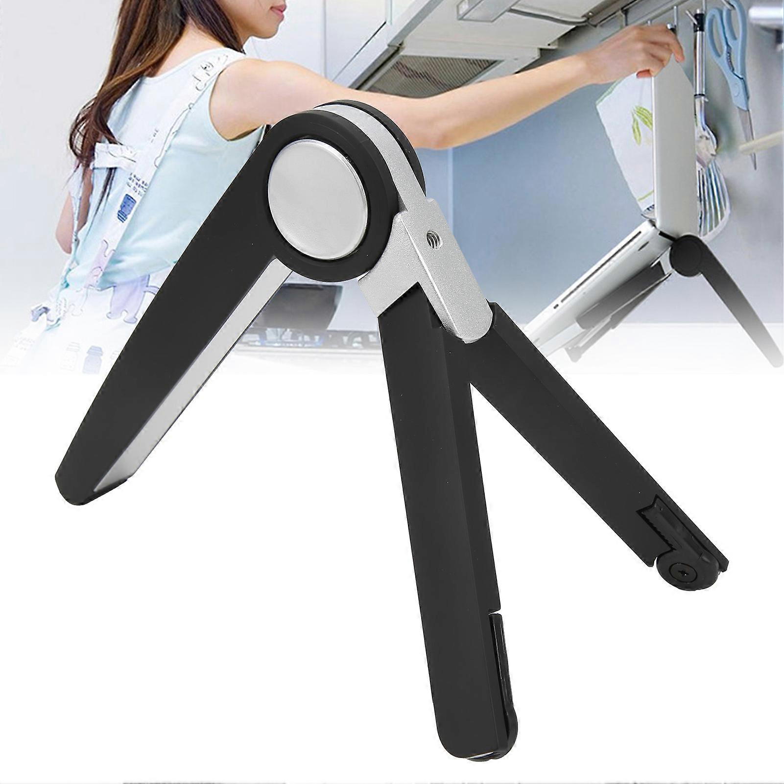 Foldable Adjustable Laptop Stand Riser for 15.6in & Below Black
