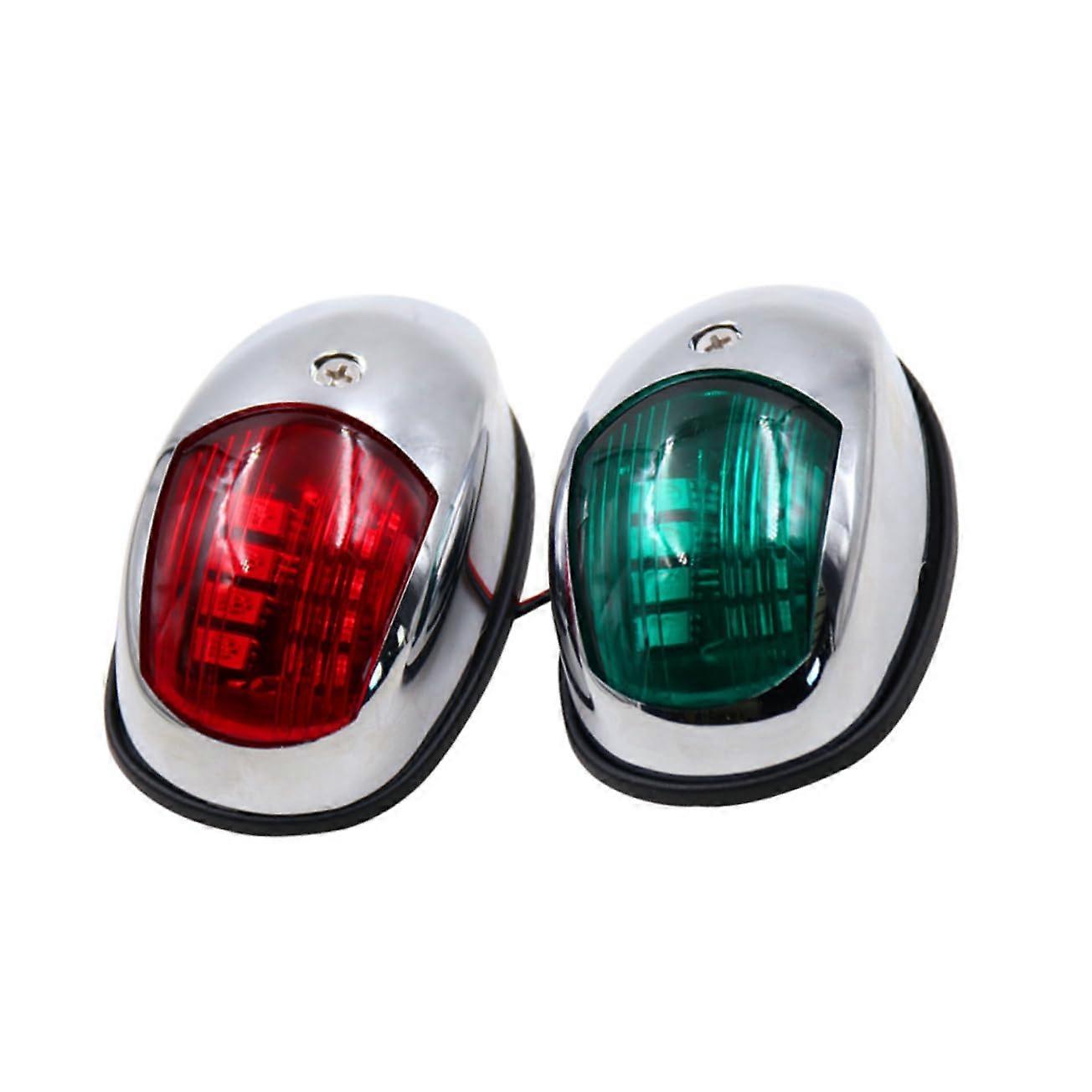 Led Marine Signal Lights 2-Pack Boat Navigation Lights Pontoon Yacht Light High Visibility Running Lights