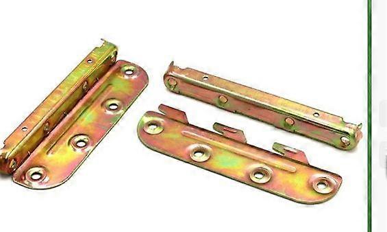 4 Sets Surface Mounted Bed Rail Brackets Bed Frame Fasteners Attachment Hardware With Mounting Screws For Headboards Footboards