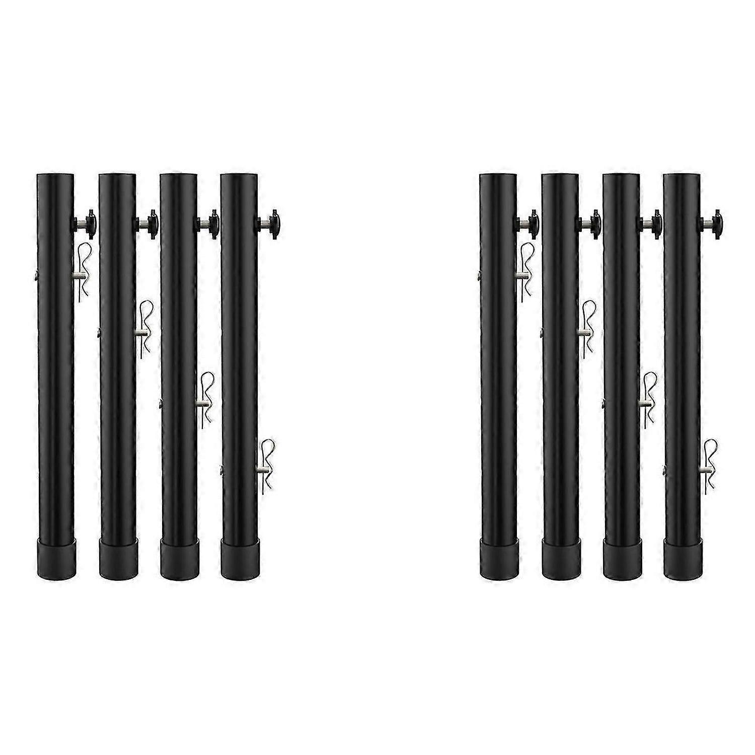 Table for Folding Straight/Bent Leg, Heights Adjustable Risers - 4PCS