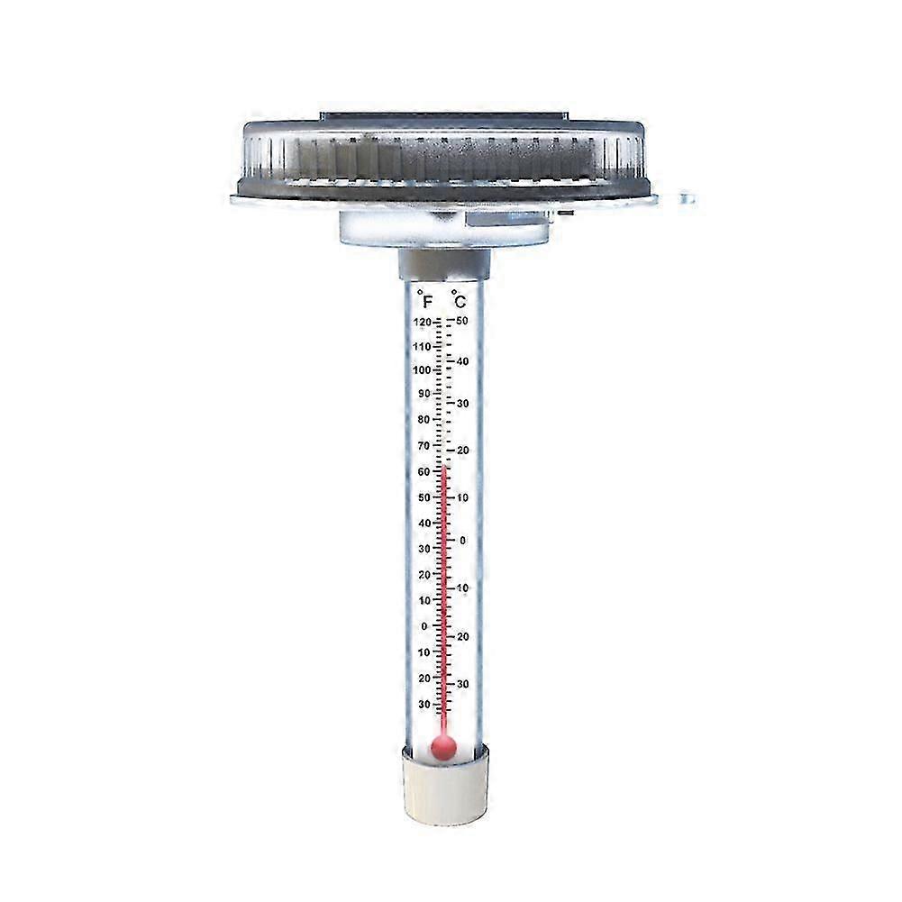 Pool Thermometer, Solar Pool Thermometer Floating, LED Swimming Pool Thermometer At Night, Floating