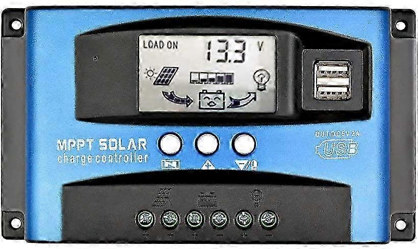 2025 60AMPPT Solar Charge Controller with LCD Display,Multiple Load Control Modes (60A)