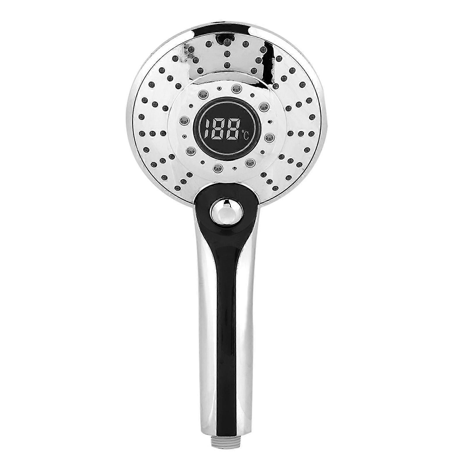 Digital Display Handheld Shower Head with 3 Color Temperature Control Light 3 Spray Modes 2025