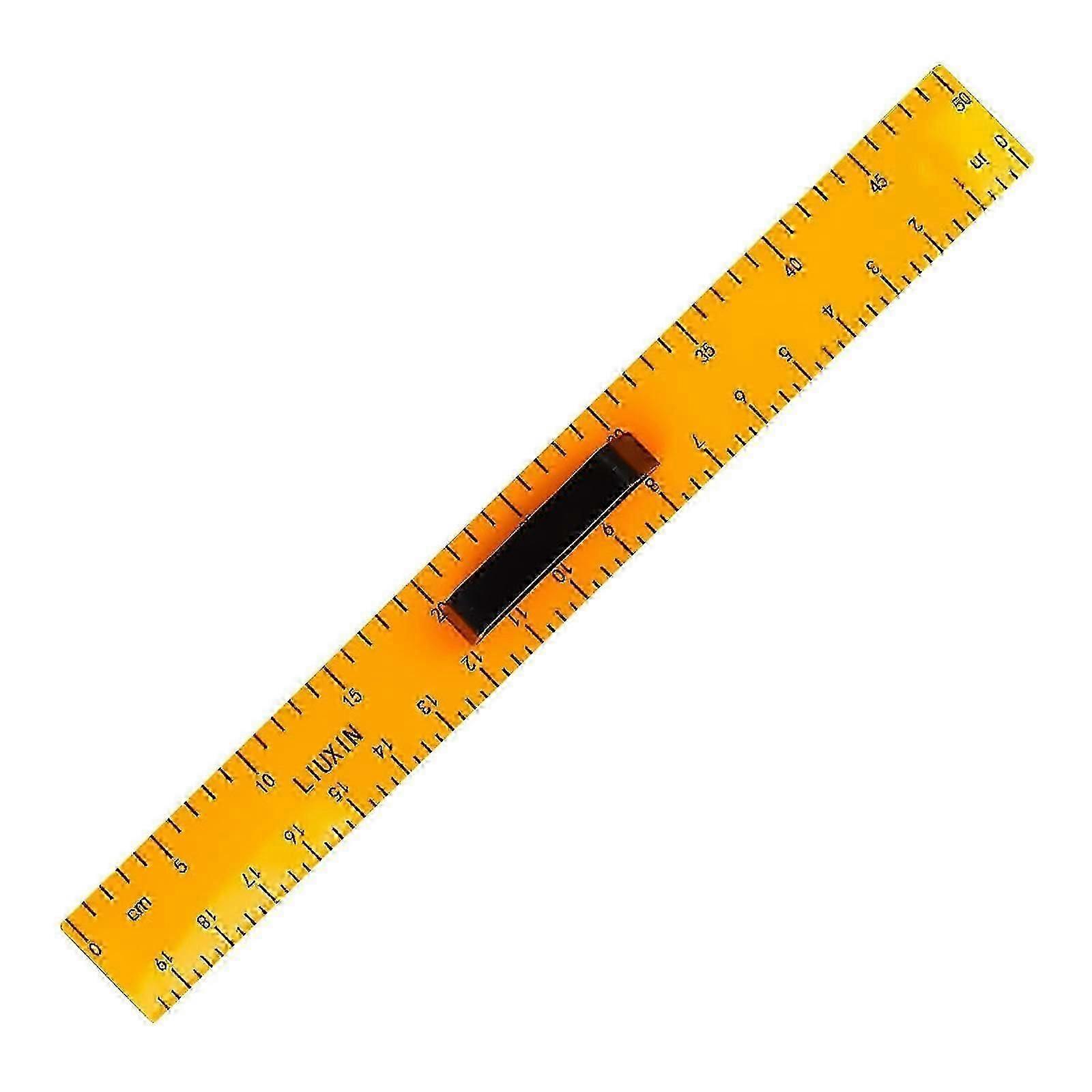 Large straight ruler, mathematical geometry ruler with removable handle, teaching aid for blackboard and whiteboard teachers.