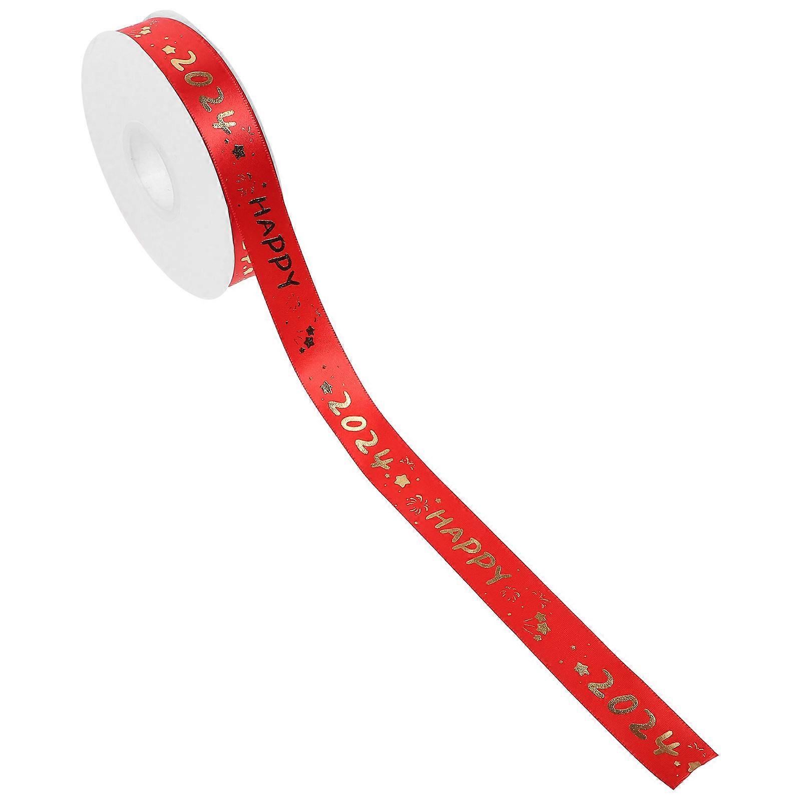 Crafted Package Ribbon New Year Ribbon for Decor 1 Roll