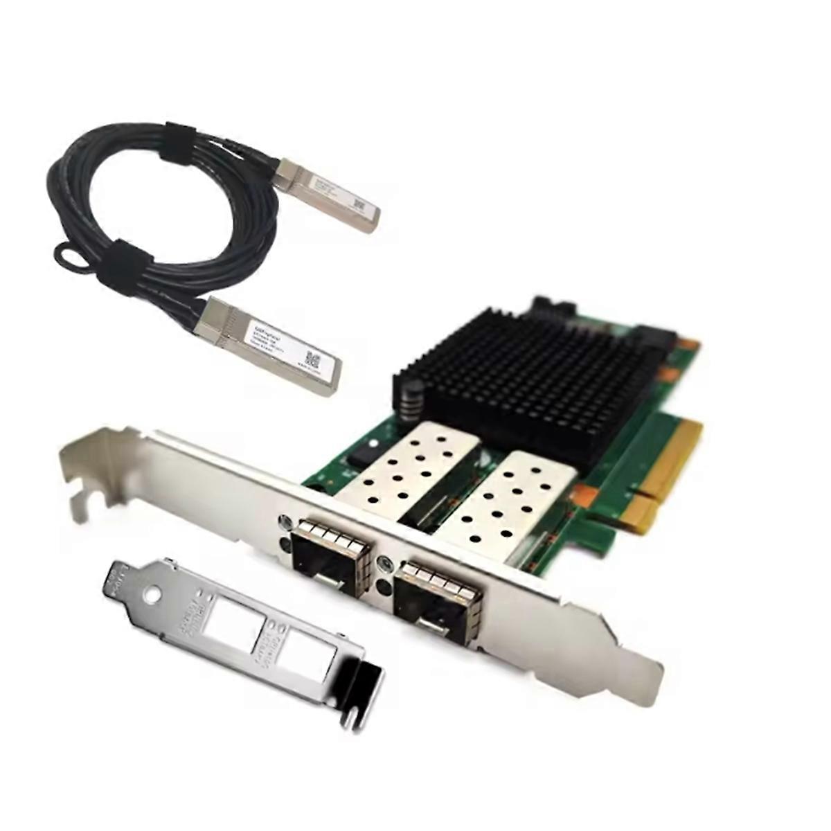 For X520-DA2 E10G42BTDA SR2 82599ES Dual Optical Port 10G Gigabit Fiber Optic Network Card PCIE