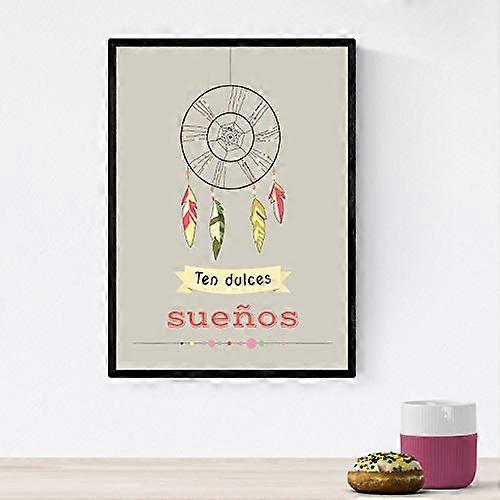 Impression de beaux rêves avec un message heureux