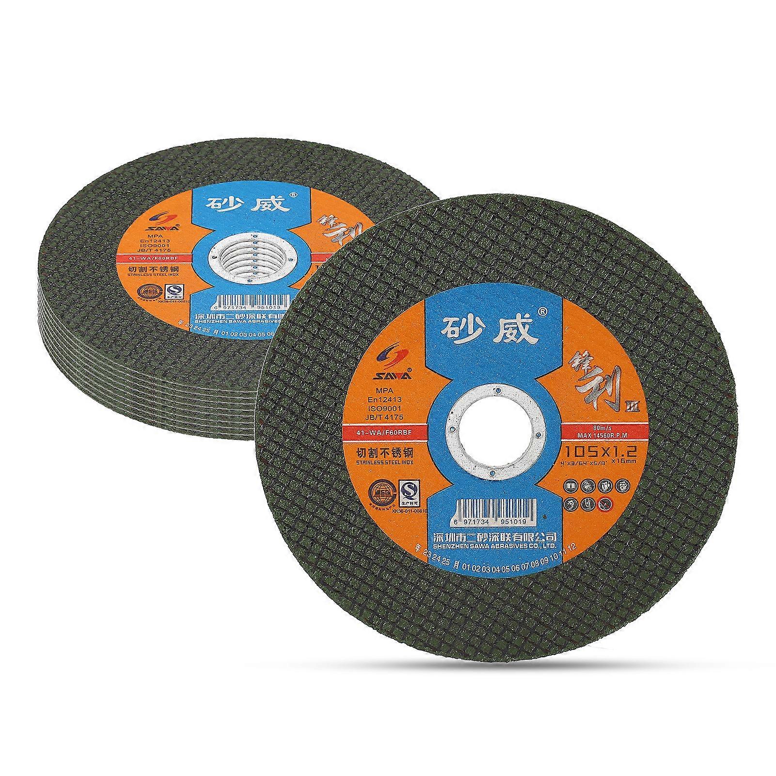 Lot de 10 disques de coupe ultra-fins pour meuleuse d'angle, scie, métal, acier inoxydable, 4-1/6 x 2/3 po