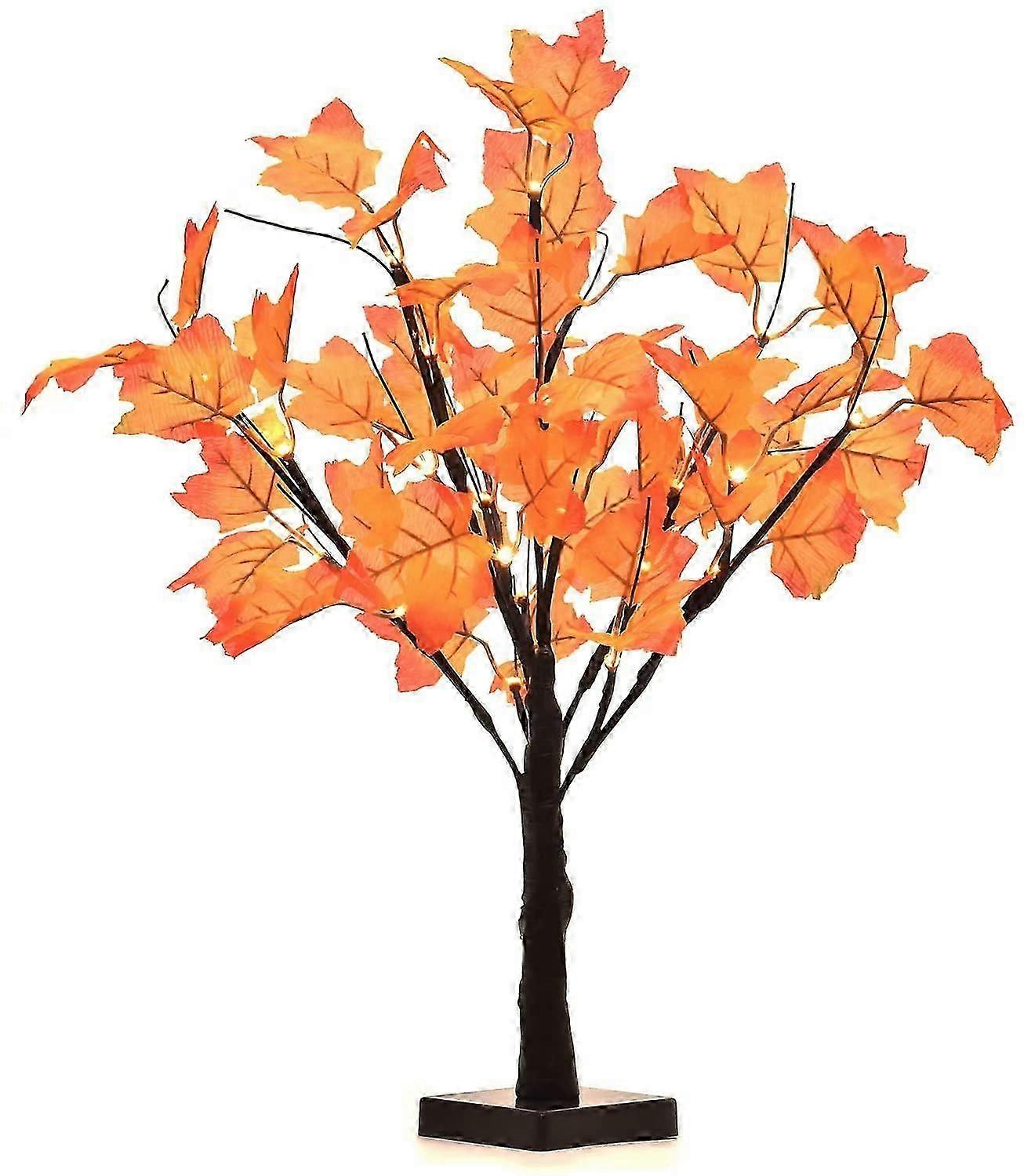 Artificial Maple Tree Light Tabletop Autumn Tree For Thanksgiving Festival Decoration