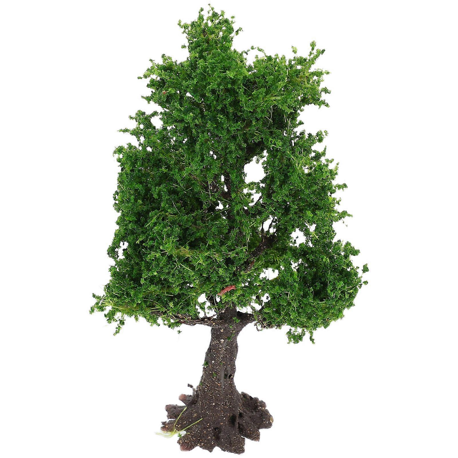 Miniature Tree Model for Decoration 5Pcs Green Plastic Landscape Scenery