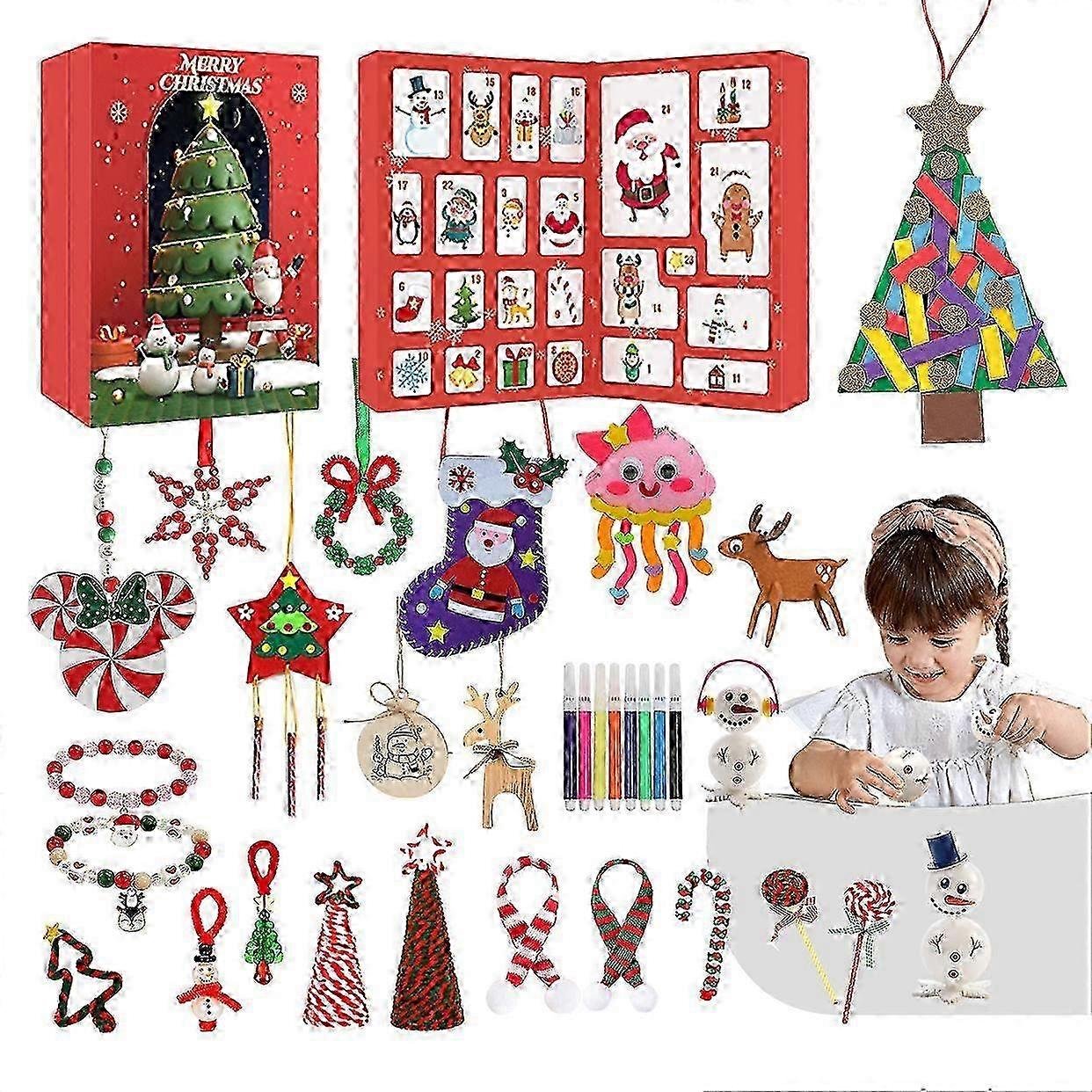 Christmas Advent Calendar Countdown Handmade Blind Box Children's Handmade Diy Blind Box Toys