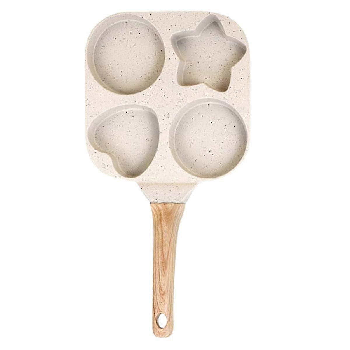 Non-Stick Egg Frying Pan, Multi-Shape Breakfast Pan,Detachable Handle Pan for Stove, Cute Pancake P